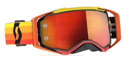 SCOTT Prospect goggles in Cali Orange and Yellow with orange chrome lens, designed for outdoor eyewear and sports use.