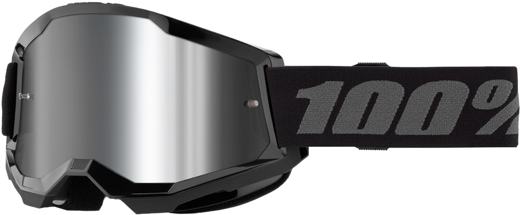 Strata 2 Goggle Black Mirror Silver Lens