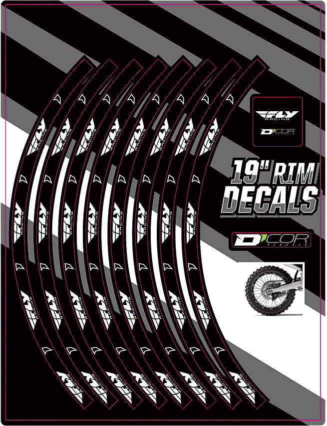Rim Decals 19" Fly Logo Rear