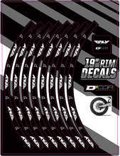 Load image into Gallery viewer, Rim Decals 19" Fly Logo Rear
