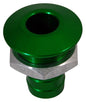 Billet Thru Hull Water Fitting Bilge Pump Outlet Green