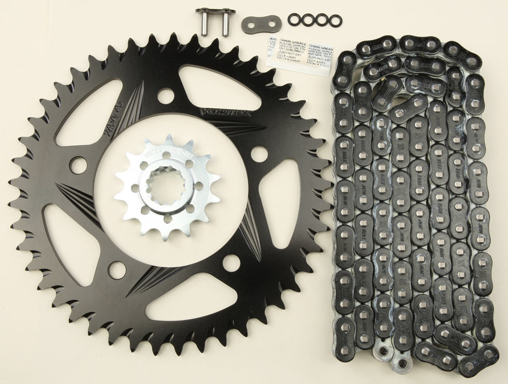 Sprocket/Chain Kit Stl/Alu 14/45t Blk Rx3 520 108l Blk