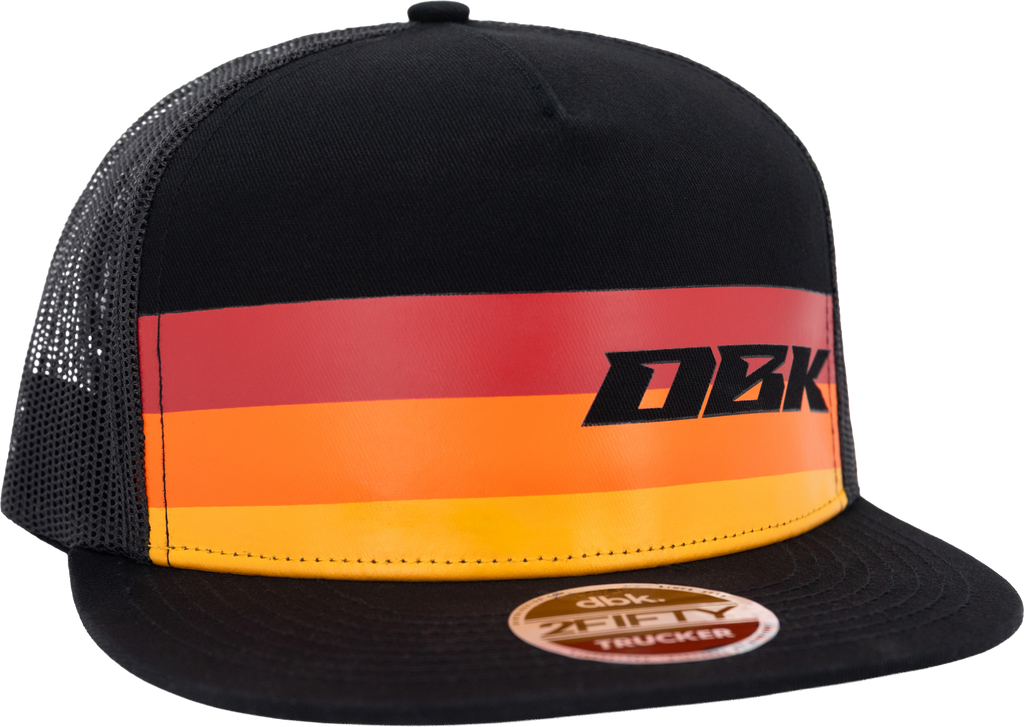 Sunday Stripe 2fifty Trucker Black Snapback Hat
