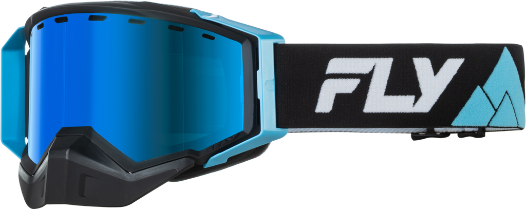 Zone Elite Snw Blue/Black W/ Sky Blue/Polarized Smk Lens