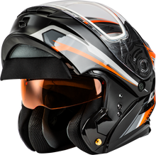 Load image into Gallery viewer, Md 01s Transistor Snow Helmet Orange/Black Xs