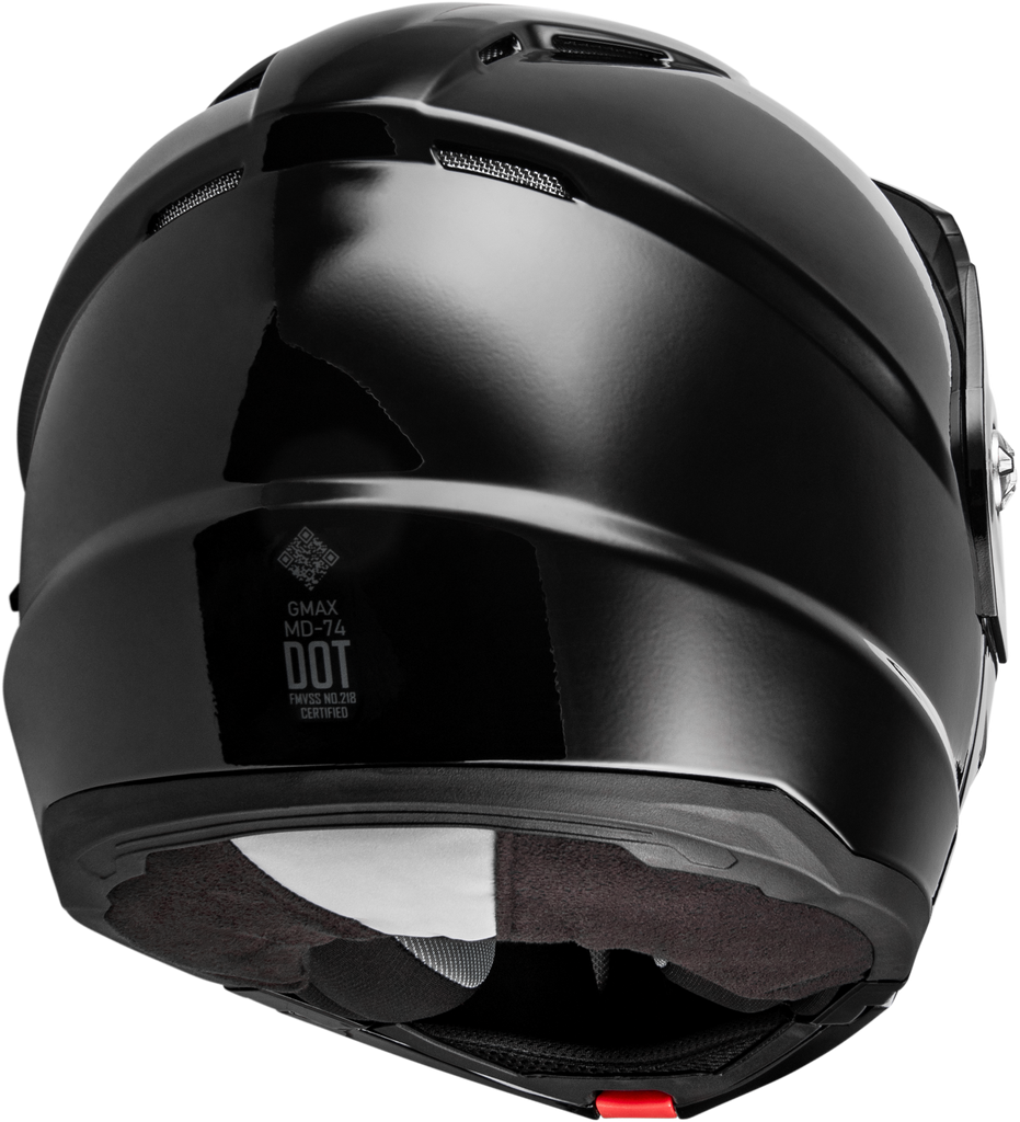 Md 74 Solid Helmets Black Xs