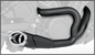 Combat 2 1 Shorty Black W/Chrome Tip `14 Up Scout