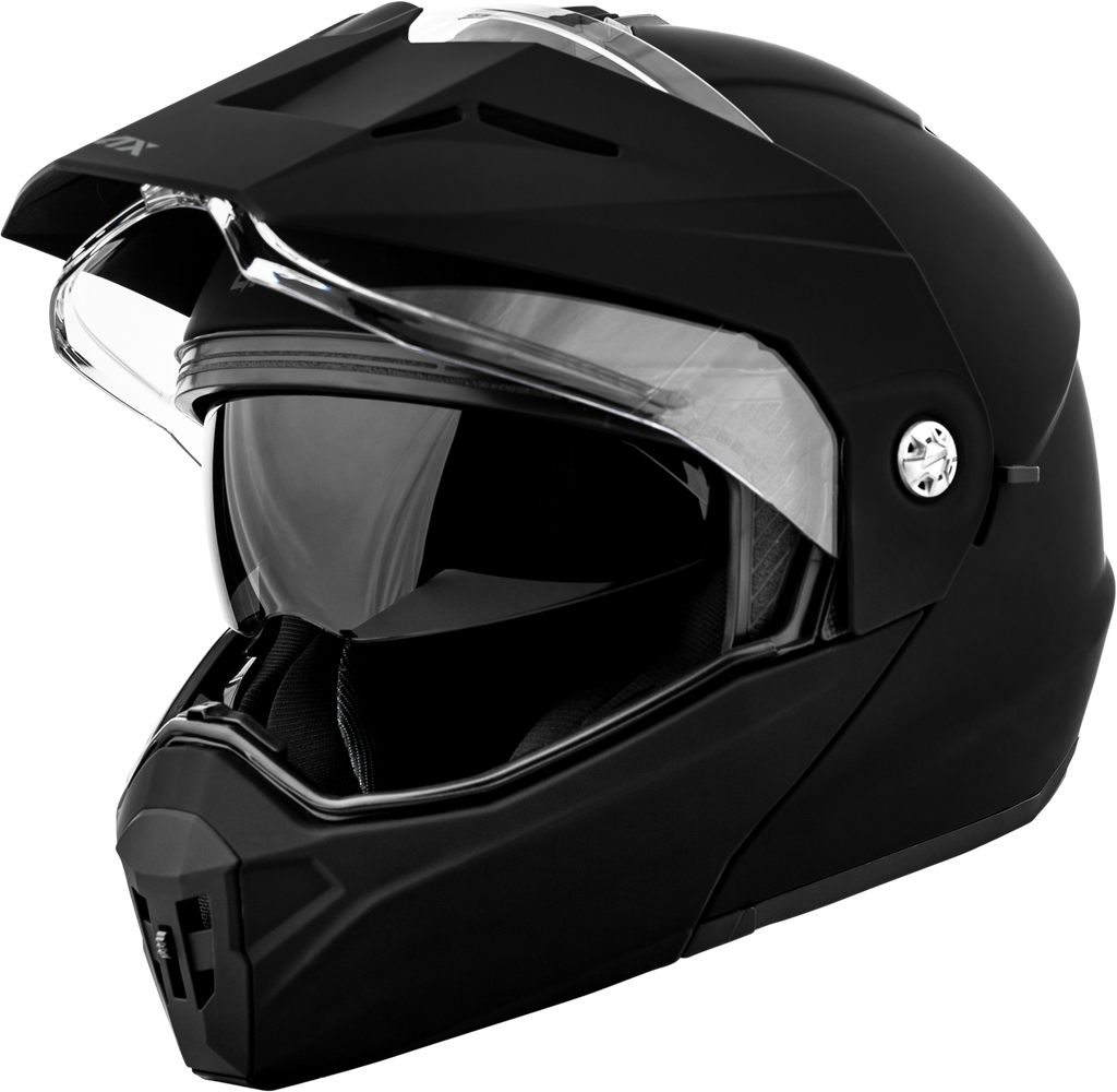 Md 74 Solid Helmets Matte Black Lg