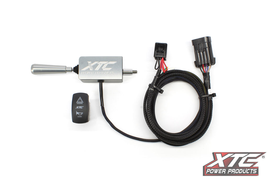 Auto Turn Signal Kit W/ Billet Lever And Front Drl Lights Pol