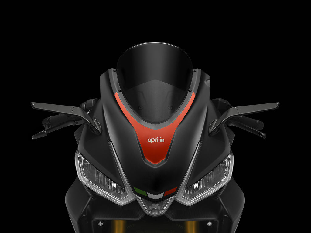 Pair of RIZOMA Stealth Sport Black Mirrors with sleek, aerodynamic design for motorcycle or scooter use.