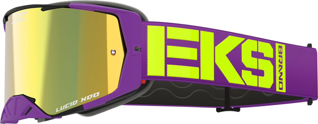 Lucid Caliber Goggle Purple Gold Mirror Lens