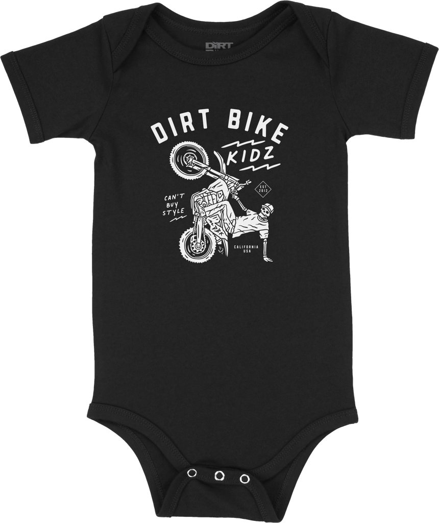 12 O'clock Onesie Black 12 Month