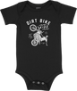 12 O'clock Onesie Black 12 Month