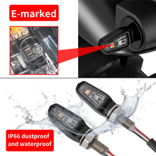 Load image into Gallery viewer, 701 Led Turn Signals W/Taillight Blk W/Clr Lens Pr