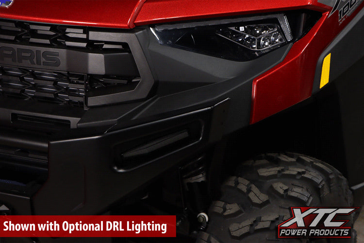 Auto Turn Signal Kit W/ Billet Lever And Front Drl Lights Pol