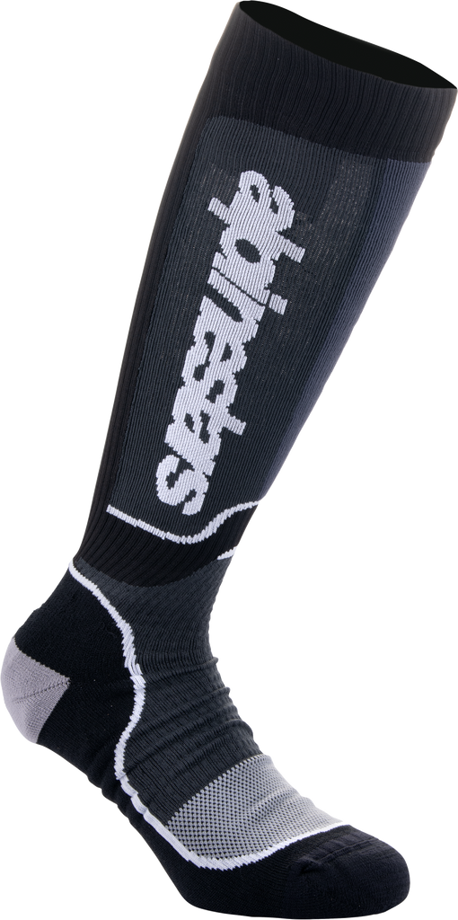 Youth Mx Plus Socks Black/White Md/Lg
