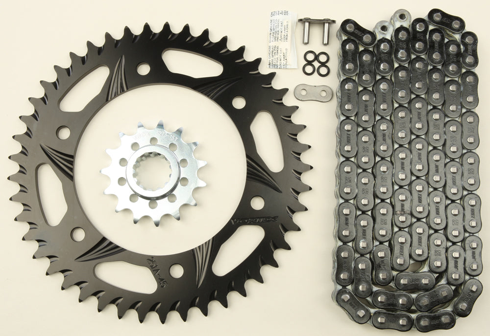 Sprocket/Chain Kit Stl/Stl 16/47t Sil Rx3 520 116l Blk
