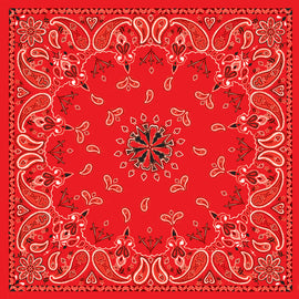 Bandanna Red Paisley