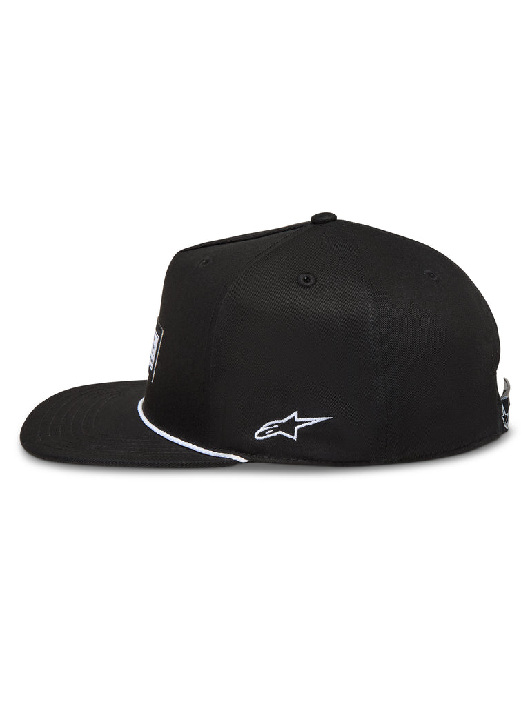 Label Snapback Hat Black