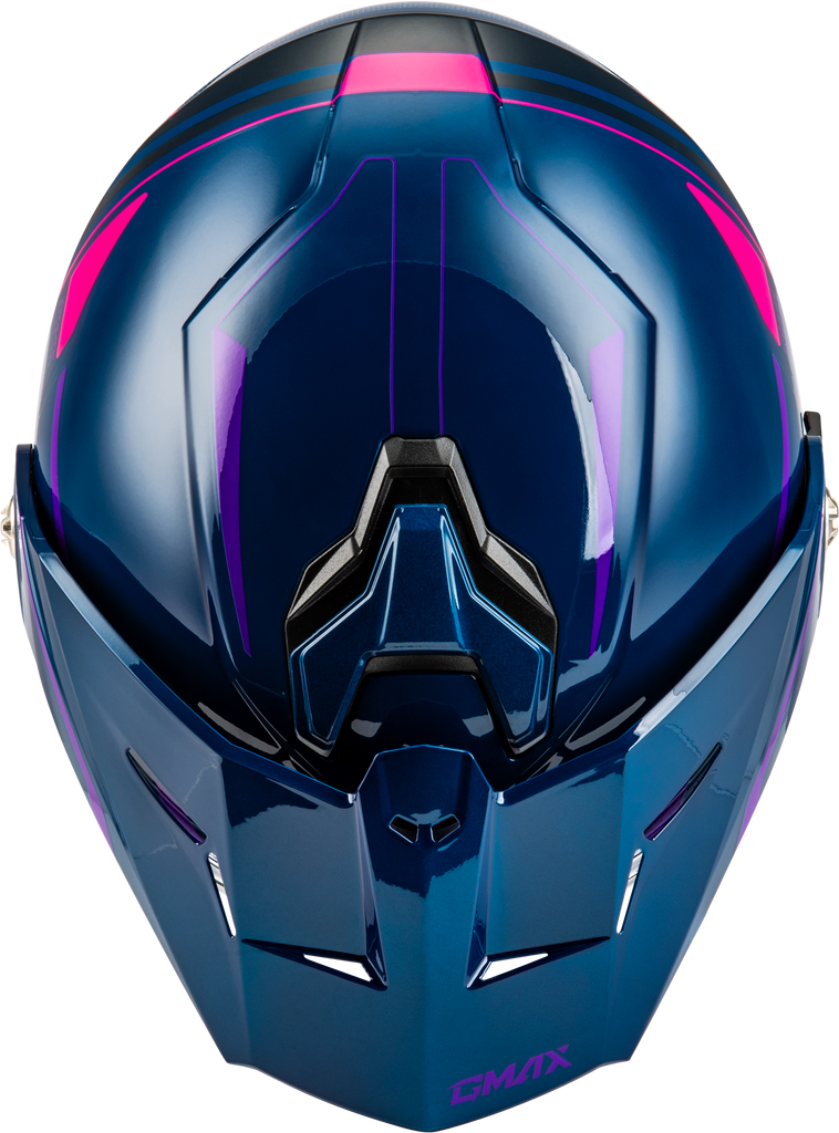 Md 74s Spectre Snow Helmet W/ Elec Shld Blue/Pink/Purple Xs