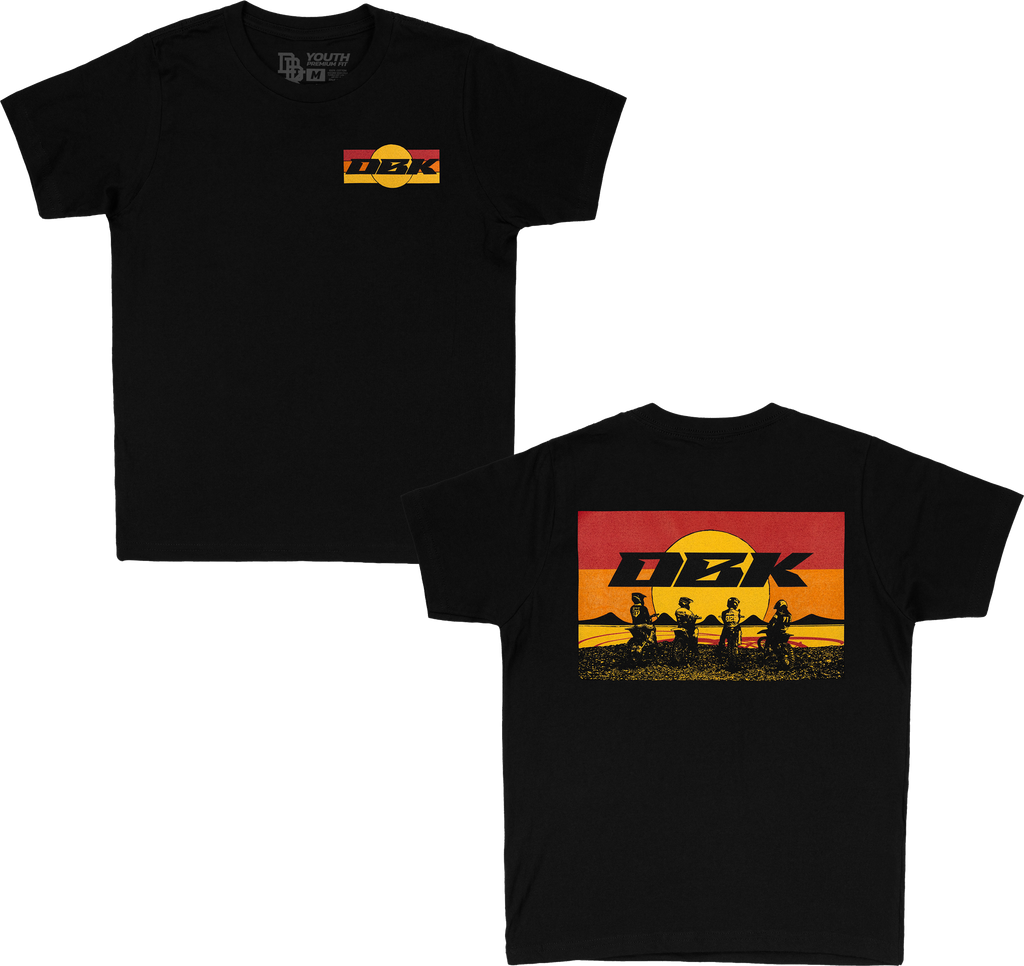 Sunday Stripe Youth Tee Black Yl