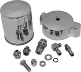 HardDrive Spin On Oil Filter Kit Chrome 820-0711