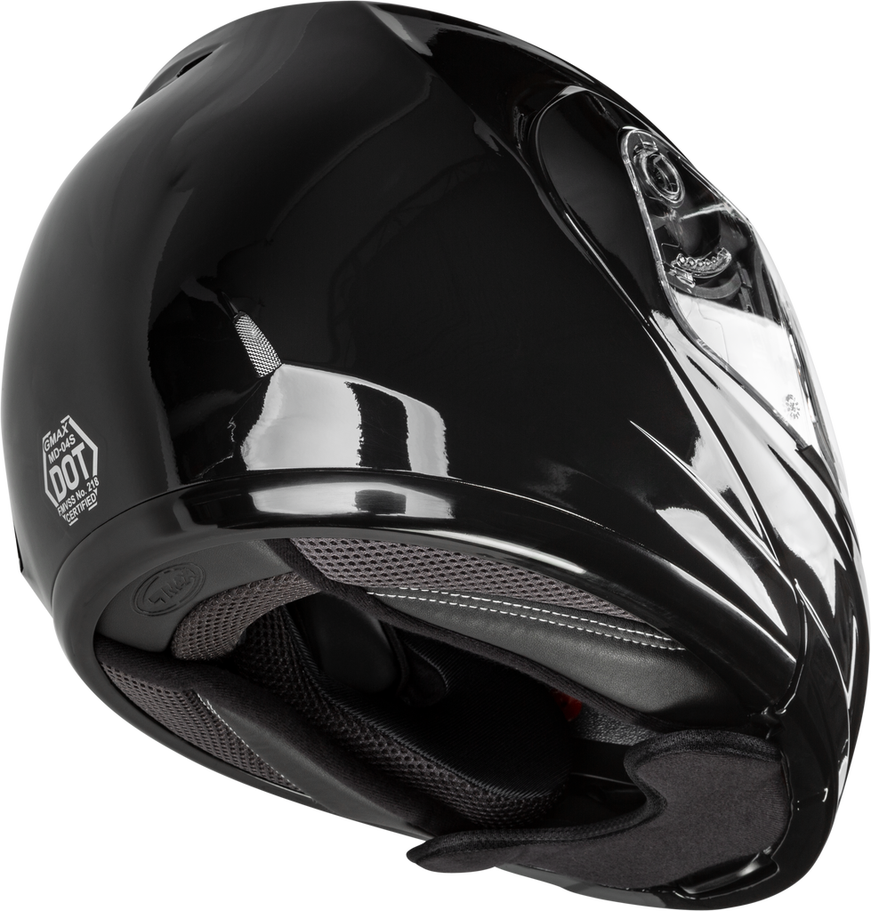 Md 04s Modular Snow Helmet W/Electric Shield Black Md