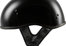 Load image into Gallery viewer, .357 Solid Half Helmet Gloss Black Md