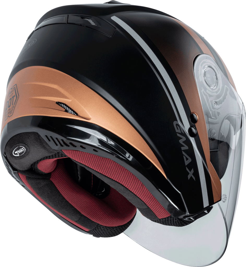 Of 77 Open Face Reform Helmet Matte Black/Copper/Silver Sm