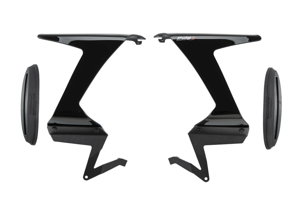Race Side Spoilers Black Kaw