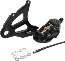 Load image into Gallery viewer, 4 Pist Rear Caliper Kit Black St 18 Up