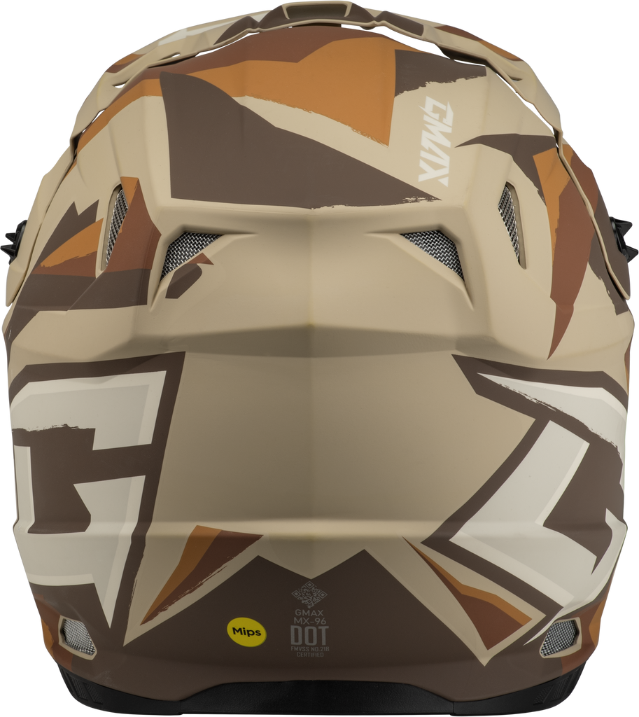 Mx 96 Splinter Helmet Matte Brown/Tan/White  Lg
