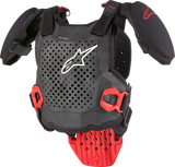 alpine star A-5 S Youth Chest Protector Black/White/Red Sm/Md 482-6452S