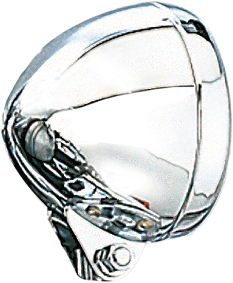 Bullet Spotlight Visor 4.5" Chrome Ea