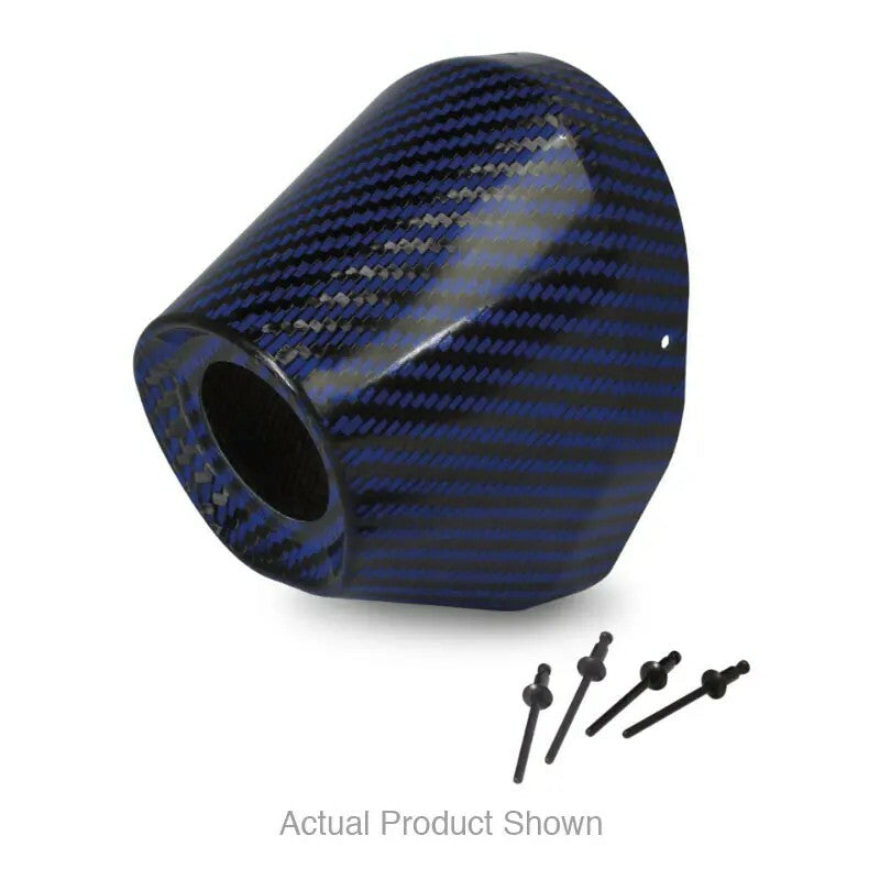 Carbon End Cap Blue 1 1/2" I.D.