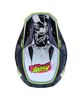Load image into Gallery viewer, S M7 Blaster Helmet Ece06/Dot Blk/Gry/Wh/Yllw Fluo Glsy Sm