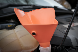 Large violet Caliber Flex & Fold Funnel, a versatile accessories tool with flexible folding design for easy pouring and storage.