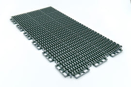 Gray Caliber Protech XT flooring traction mats for trailers, 24-piece set, designed for secure trailer and towing applications.