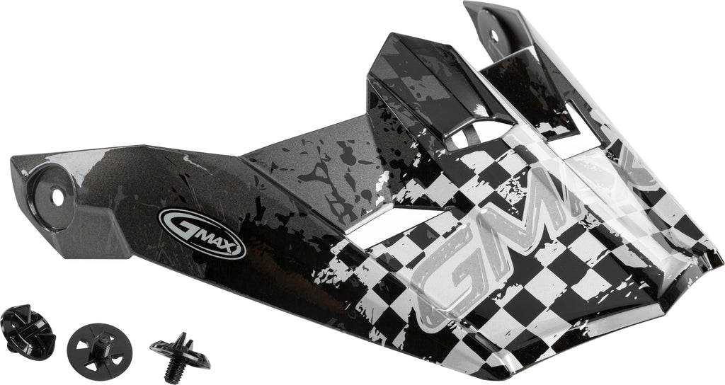 Visor W/Screws Anim8 Mx 46y Anim8 Dark Silver/Black Ys Yl