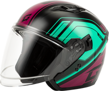 Load image into Gallery viewer, Of 87 Duke Helmet Black/Aqua/Coral Xl