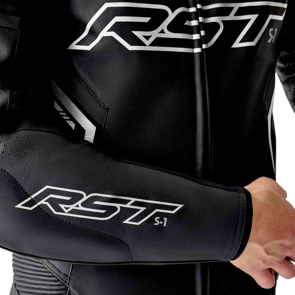 S1 D3o Suit Blk/Whi Leather Md