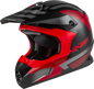 Mx 86 Off Road Fame Helmet Matte Black/Red/Silver Xl