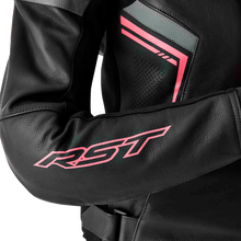 Load image into Gallery viewer, Womens S1 D3o Leather Jacket Blk/Flo Pink 3xl