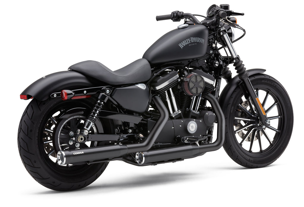 3" Rpt Slip Ons Black Sportster 14 24