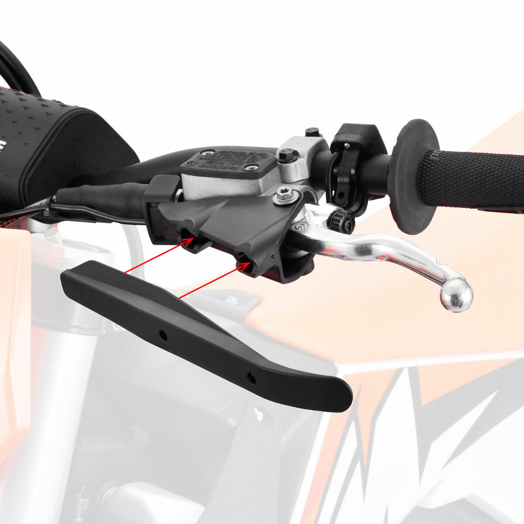 ZETA Xc Pro Convert Handguard in white, durable motorcycle handguard with mounting brackets and protective design.
