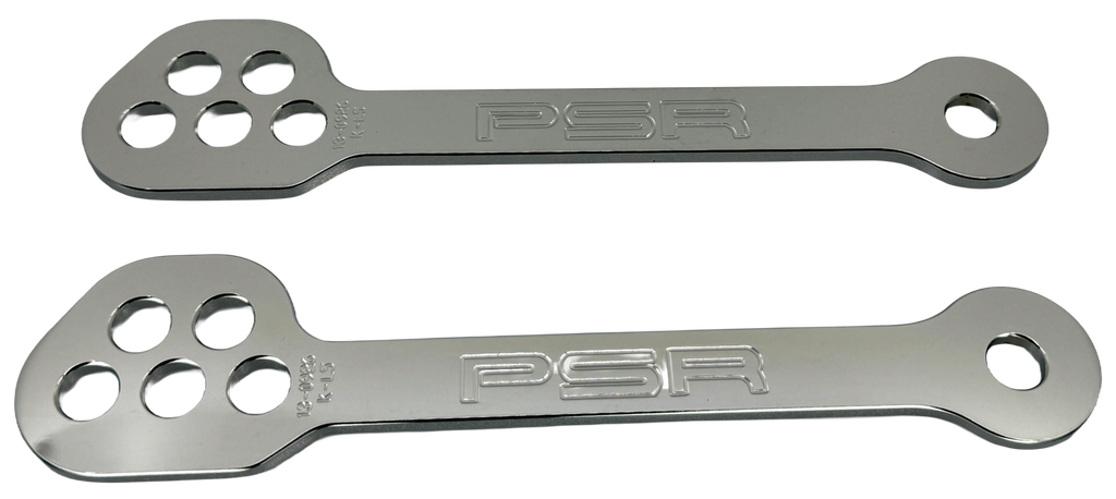 Lowering Link Stk/1.5" 3.5" Drop Silver Kaw