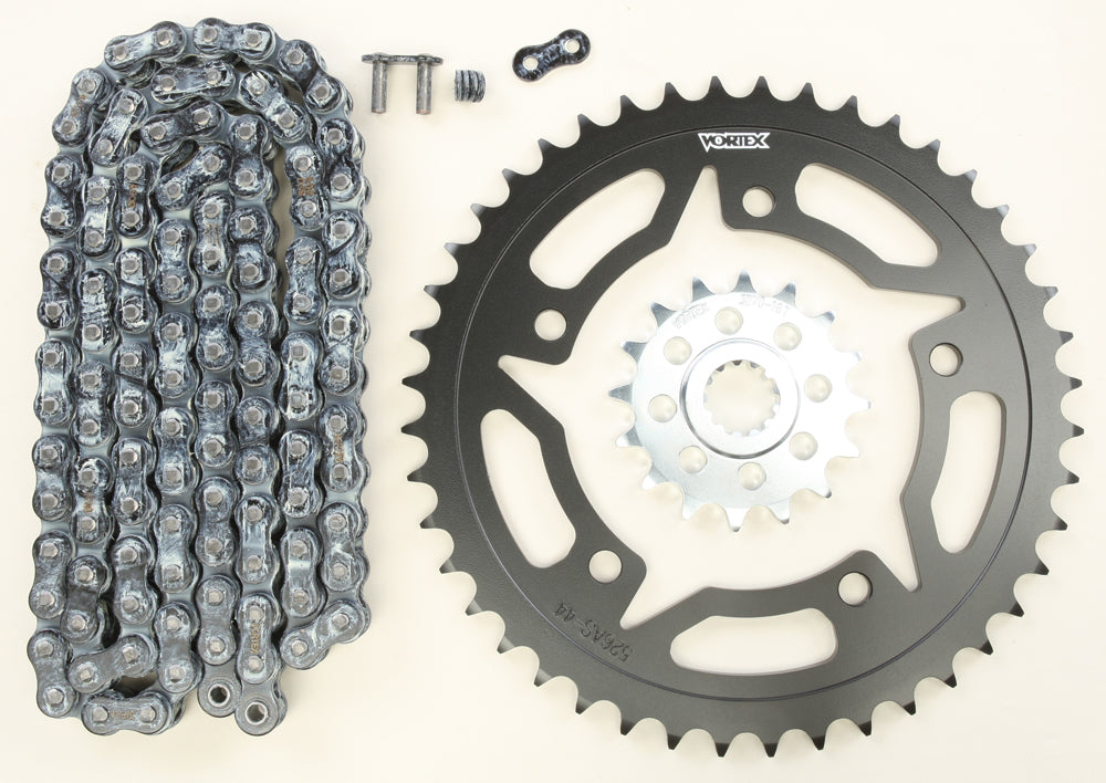 Sprocket/Chain Kit Stl/Stl 16/44t Sil Rx3 520 110l Blk