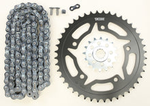 Load image into Gallery viewer, Sprocket/Chain Kit Stl/Stl 16/44t Sil Rx3 520 110l Blk