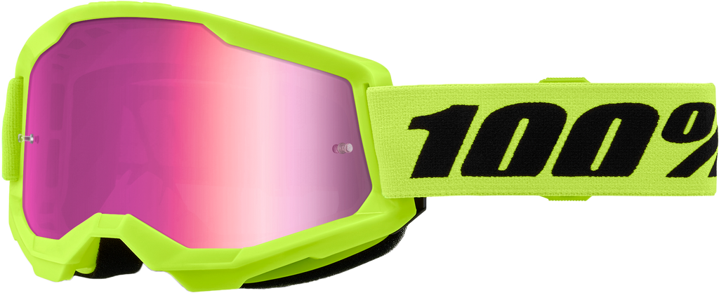 Strata 2 Goggle Neon Yellow Mirror Pink Lens