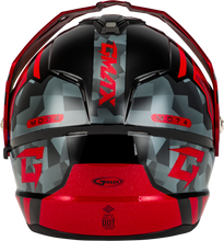 Load image into Gallery viewer, Md 74 Striker Modular Helmet W Red Shield Blk/Gry/Rd Mtlc Xs